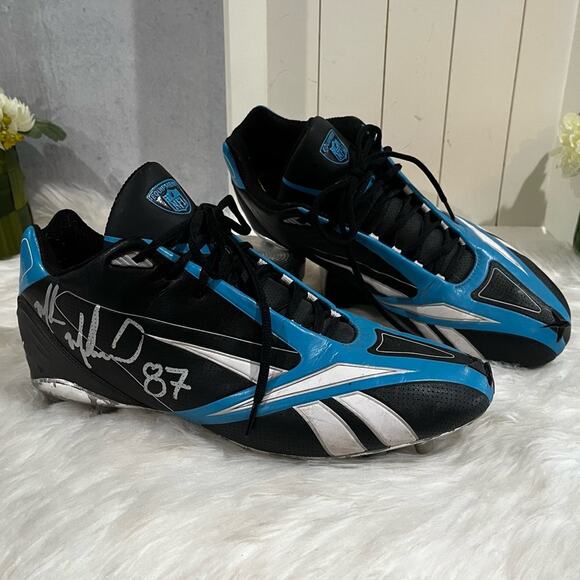 Carolina Panthers MUHSIN MUHAMMAD 87 Signed Reebok NFL Equipment Football Cleats main image 5